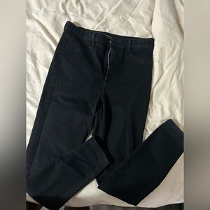 Zara Black Stretchy High Waisted Jeans